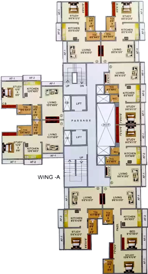 Floor Plan of Shree Karma Heights in Vasai East, Palghar - Image 20105