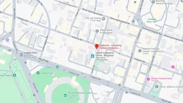 Location of MyBranch Prestige Nugget Co-Working space in Shivaji Nagar, Bangalore - Image 299045