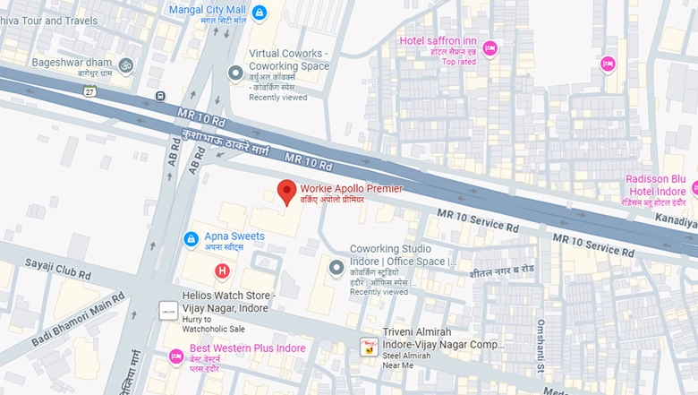 Location of Coworking Space in Workie Apollo Premier, Vijay Nagar - Image 299073
