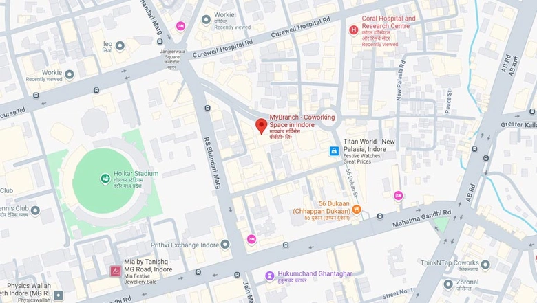 Location of Coworking Space in MyBranch Commerce House, Race Course Road - Image 299148