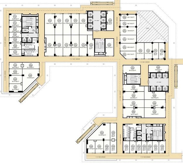 Floor Plan of Fairfox EON in Sector 140A, Noida - Image 299217