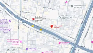 Location of Oplus Cowork RK Niwas Co-Working space in Lohia Nagar, Patna - Image 299231