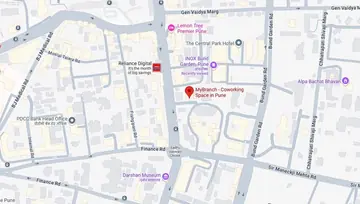 Location of MyBranch Amar Synergy Co-Working space in Camp, Pune - Image 299430