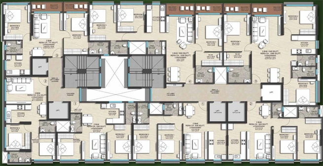 Floor Plan of Bhakti Pride in Chembur West, Mumbai - Image 299449