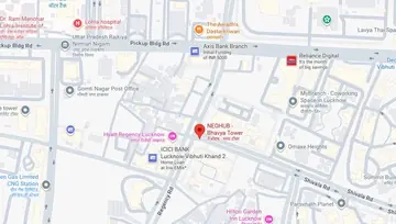 Location of Neohub Bhavya Corporate Tower Co-Working space in Gomti Nagar, Lucknow - Image 300291