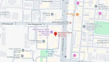 Location of Workspace Planet The Corenthum Co-Working space in Sector 62, Noida - Image 300343
