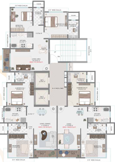 Floor Plan of Sandu Vishranti in Chembur East, Mumbai - Image 299556