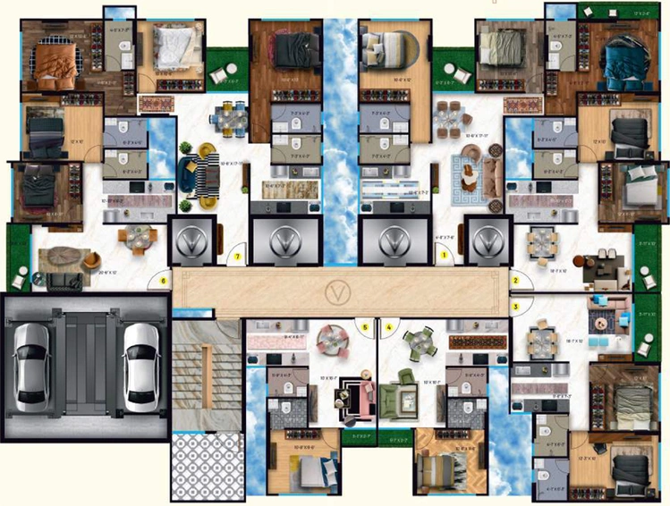 Floor Plan of Raghav Vista in Chembur East, Mumbai - Image 299653