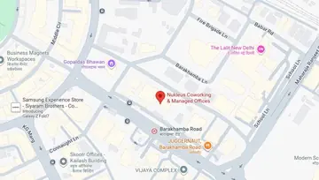Location of Nukleus Barakhamba Tower Co-Working space in Connaught Place, New Delhi - Image 299708