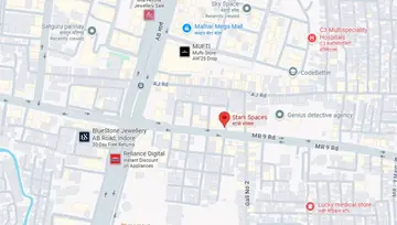 Location of Stark Spaces 35A Swastik Complex Co-Working space in Vijay Nagar, Indore - Image 299834