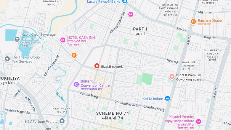 Location of Coworking Space in Bizzi. B Skye Corporate Park, Vijay Nagar - Image 299930