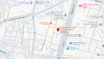 Location of Work Box Princess Business Skyline Co-Working space in Vijay Nagar, Indore - Image 300000