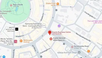 Location of Avanta Business Centre Statesman House Co-Working space in Connaught Place, New Delhi - Image 300032