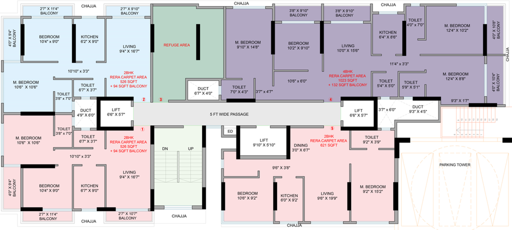 Floor Plan of Nirvaana Coral in Chembur East, Mumbai - Image 300119