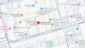 Location of Avanta Business Centre Southern Park Co-Working space in Saket, New Delhi - Image 300091
