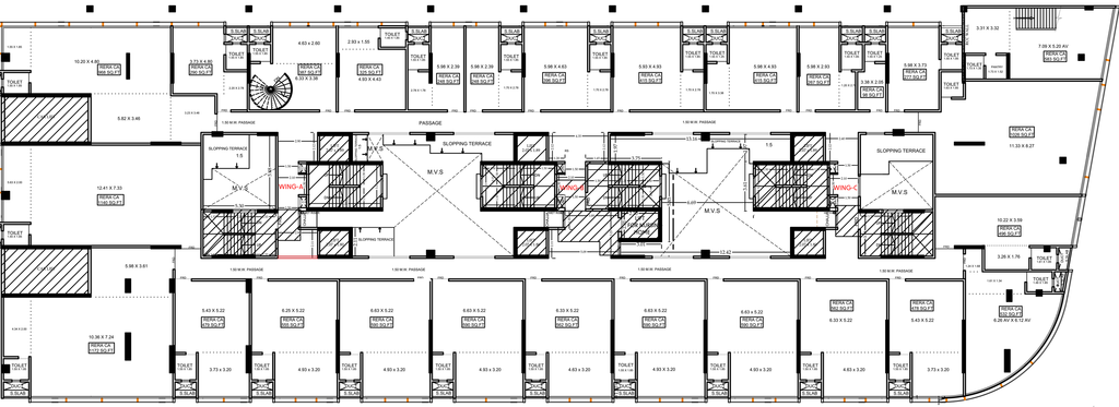 Floor Plan of Commercial Alpine Primo in Andheri West, Mumbai - Image 300101