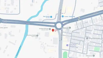 Location of Regus Sandesh Bhavan Co-Working space in Kareli Baug, Vadodara - Image 300178