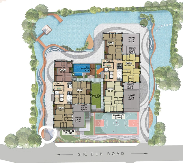 Master Plan of Natural Auricas Jeevika in Lake Town, Kolkata - Image 300182