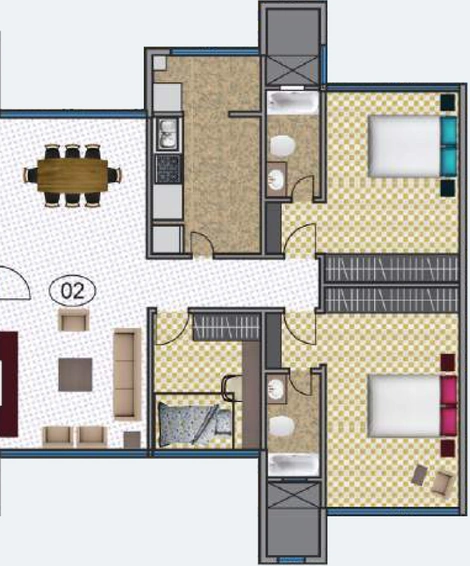 2 BHK Flat in Satyam Springs in Chembur East, Mumbai - Image 861892