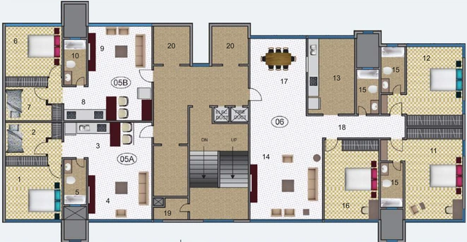 Floor Plan of Satyam Springs in Chembur East, Mumbai - Image 300192