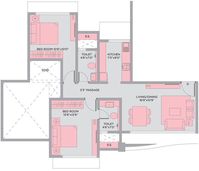 2 BHK Flat in Veekay Avanna in Chembur East, Mumbai - Image 861903