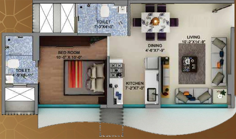 1 BHK Flat in Oswal Heights in Chembur West, Mumbai - Image 861926
