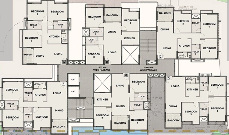 Floor Plan of Purti Tatsam in Rajarhat, Kolkata - Image 300318