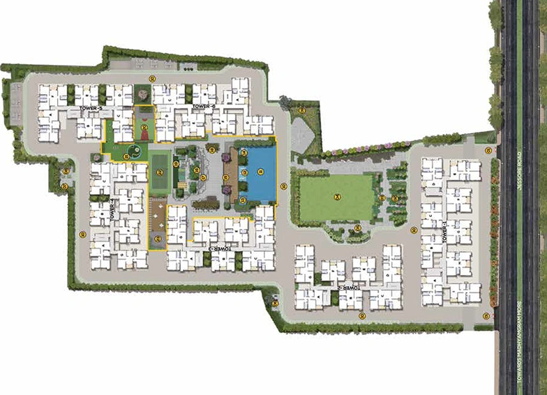 Master Plan of Srijan Spacia in Madhyamgram, Kolkata - Image 300339