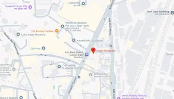 Location of Pinaki Workspace Lodha Supremus Co-Working space in Lower Parel East, Mumbai - Image 300375