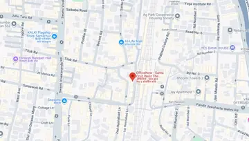 Location of Officenow The Coworking Space Co-Working space in Santacruz West, Mumbai - Image 300382