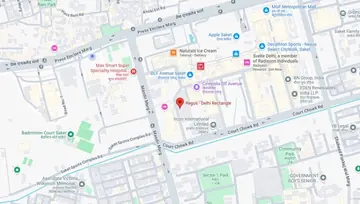 Location of Regus Delhi Rectangle Co-Working space in Saket, New Delhi - Image 300684