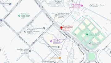Location of Regus Mani Casadona Co-Working space in New Town, Kolkata - Image 300847