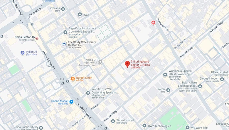 Location of Coworking Space in 91Springboard Sector 2, Sector 2 - Image 301527