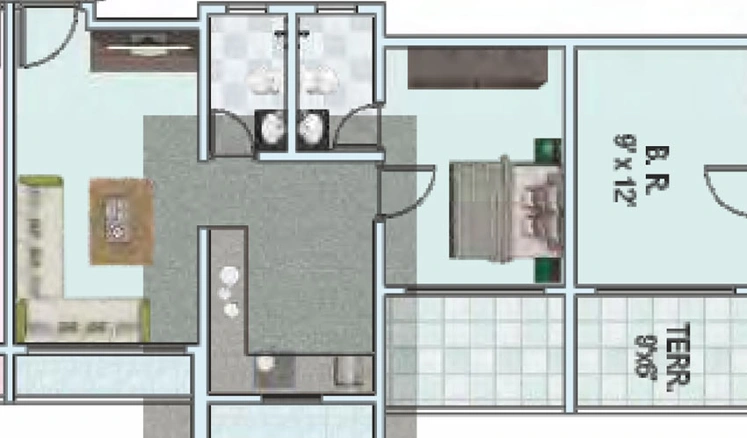 1 BHK Flat in Guru Atman in Kalyan West, Thane - Image 445450