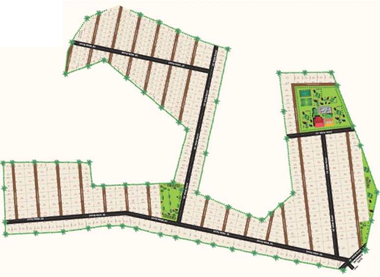 Master Plan of Silpa Aranya in Manneguda, Hyderabad - Image 301902