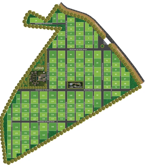 Master Plan of Silpa Whistling Woods in Shamirpet, Hyderabad - Image 301920