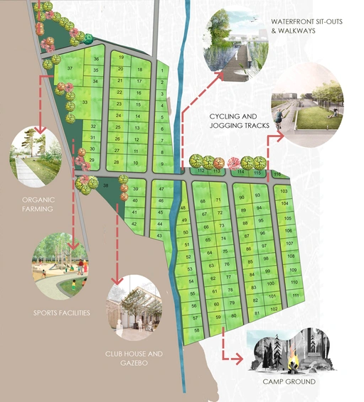Master Plan of Urban Creek Side in Shankarpally, Hyderabad - Image 302097