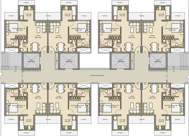 Floor Plan of Chandak Next in Borivali East, Mumbai - Image 35678