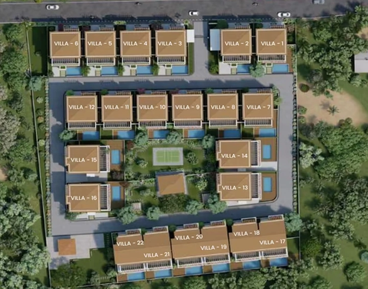 Master Plan of Fairgreen Irene la Villa in Pilerne, Goa - Image 302395
