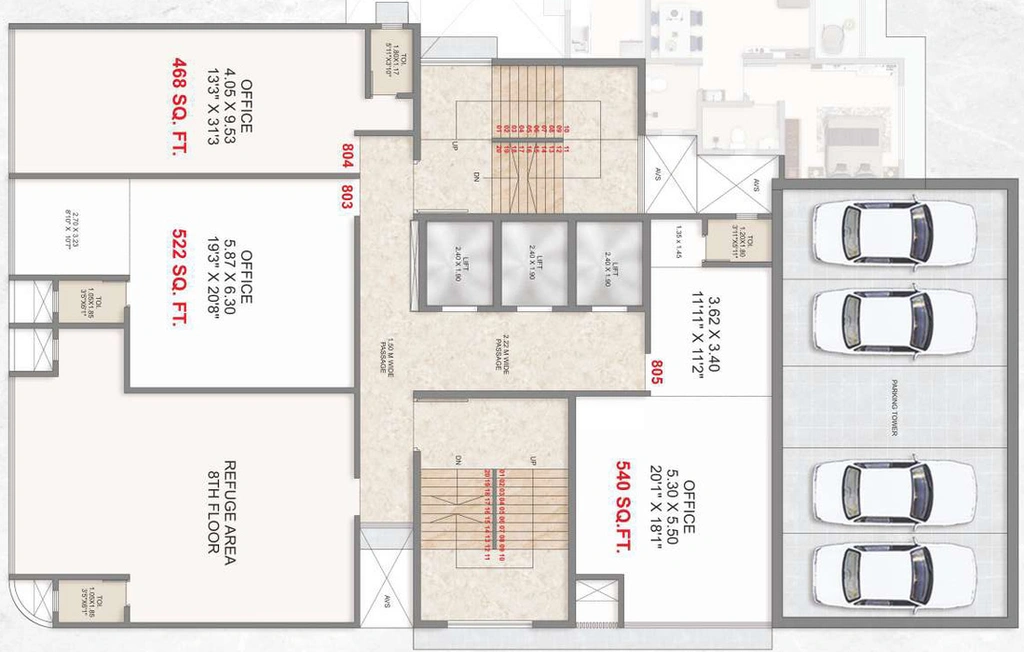 Floor Plan of Adityaraj Platinum in Chembur East, Mumbai - Image 302888