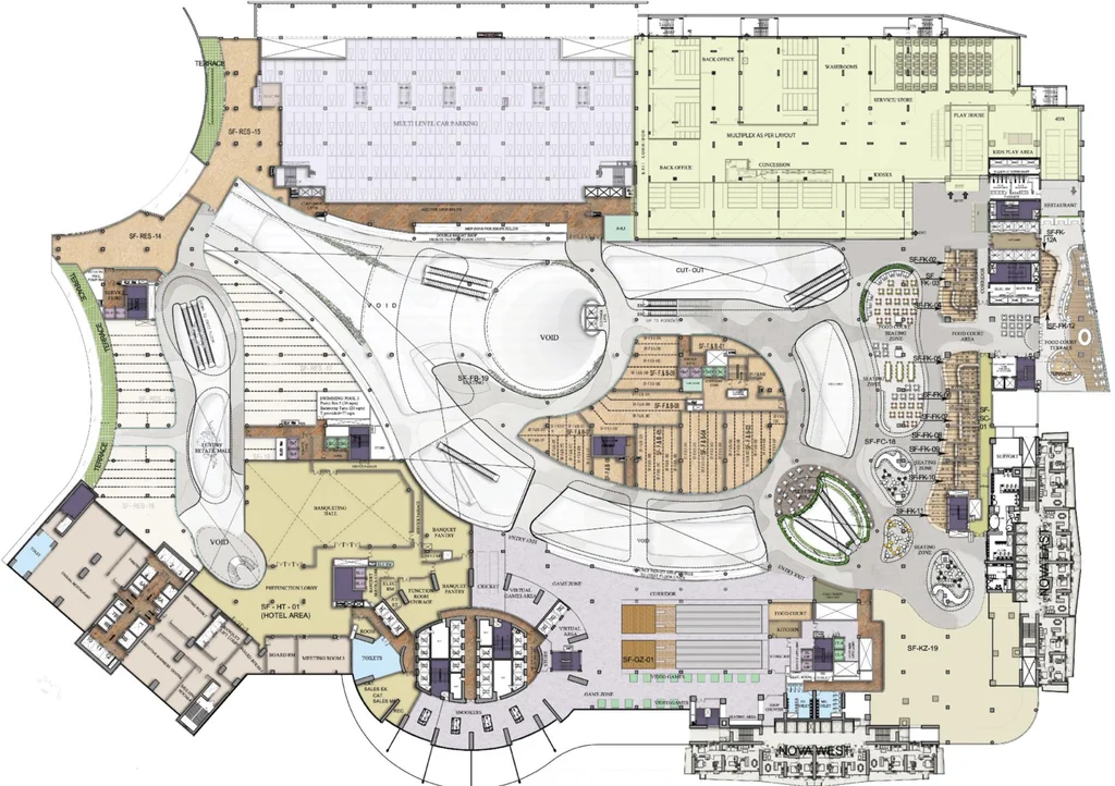Master Plan of Supertech Hypernova Mall in Sector 94, Noida - Image 302920