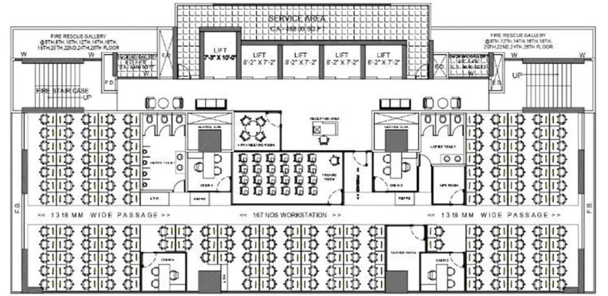 Floor Plan of Arihant Aura in Turbhe, Navi Mumbai - Image 303072