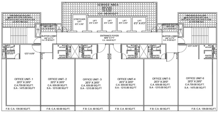Floor Plan of Arihant Aura in Turbhe, Navi Mumbai - Image 303071