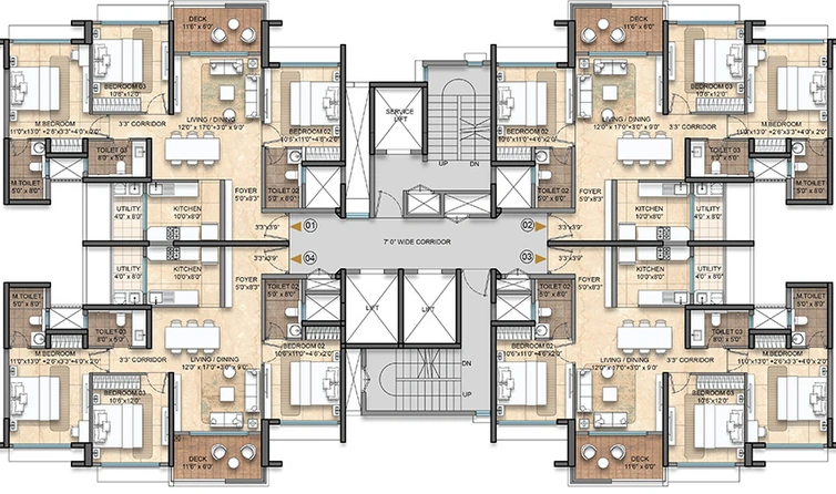 Floor Plan of Lodha Haven in Hosa Road, Bangalore - Image 303050