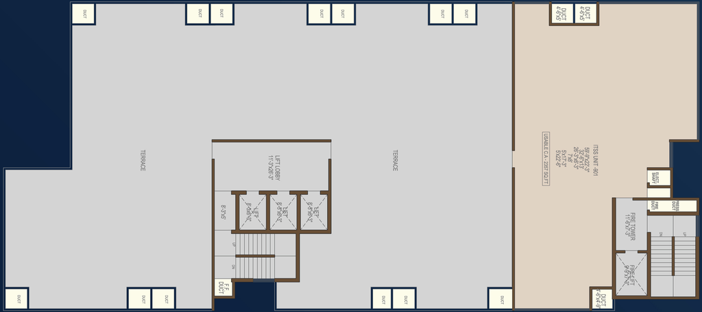Floor Plan of Aura Business Center in Wagle Estate, Thane - Image 303150