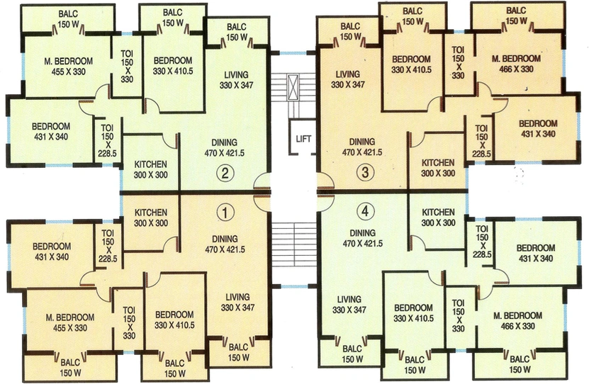 Floor Plan of Models Status in Dona Paula, Goa - Image 303143