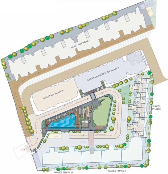 Master Plan of Golden Waves - Anantam Signature in Dona Paula, Goa - Image 303221