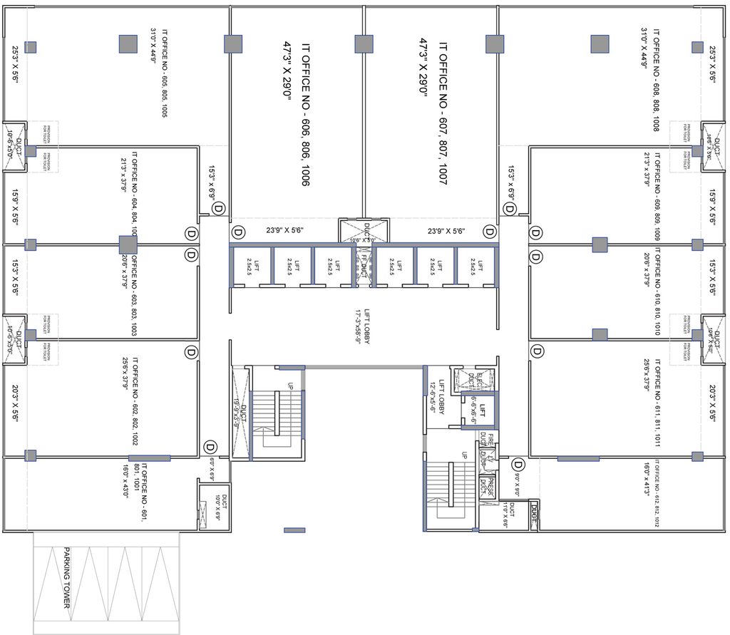 Floor Plan of Bhairaav Milestone in Wagle Estate, Thane - Image 303201