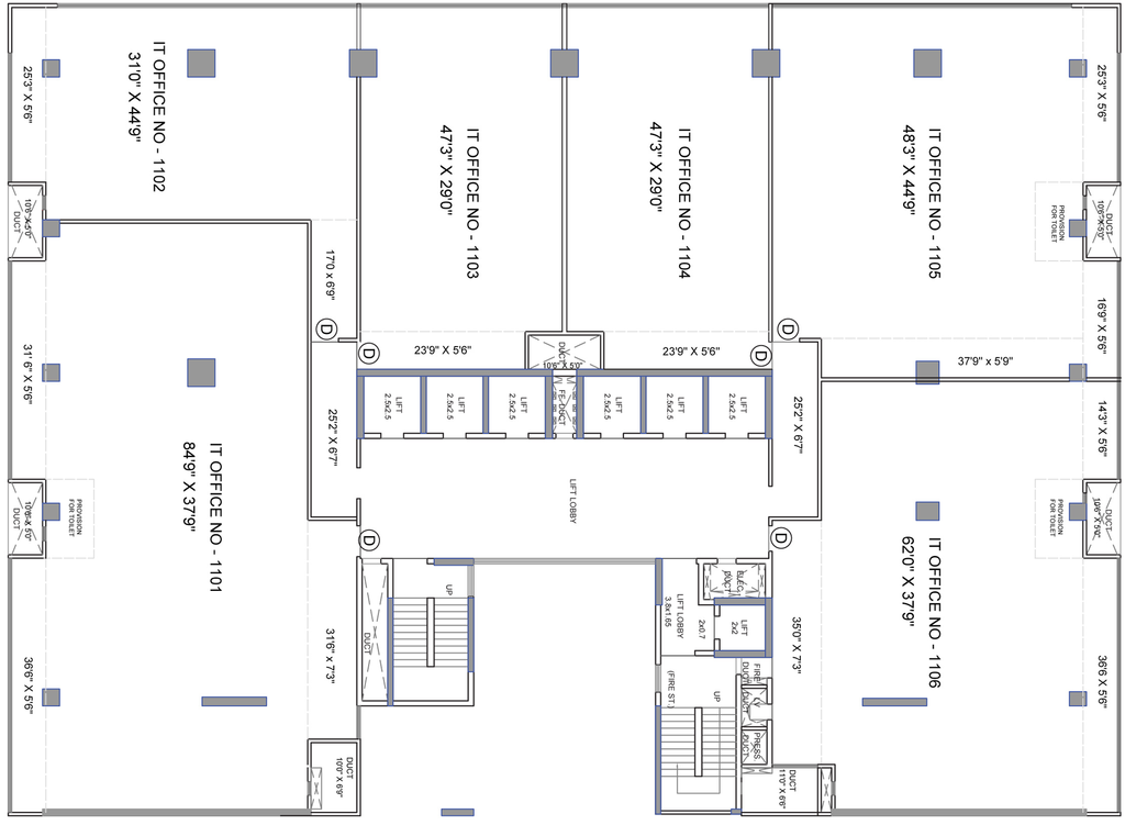 Floor Plan of Bhairaav Milestone in Wagle Estate, Thane - Image 303202