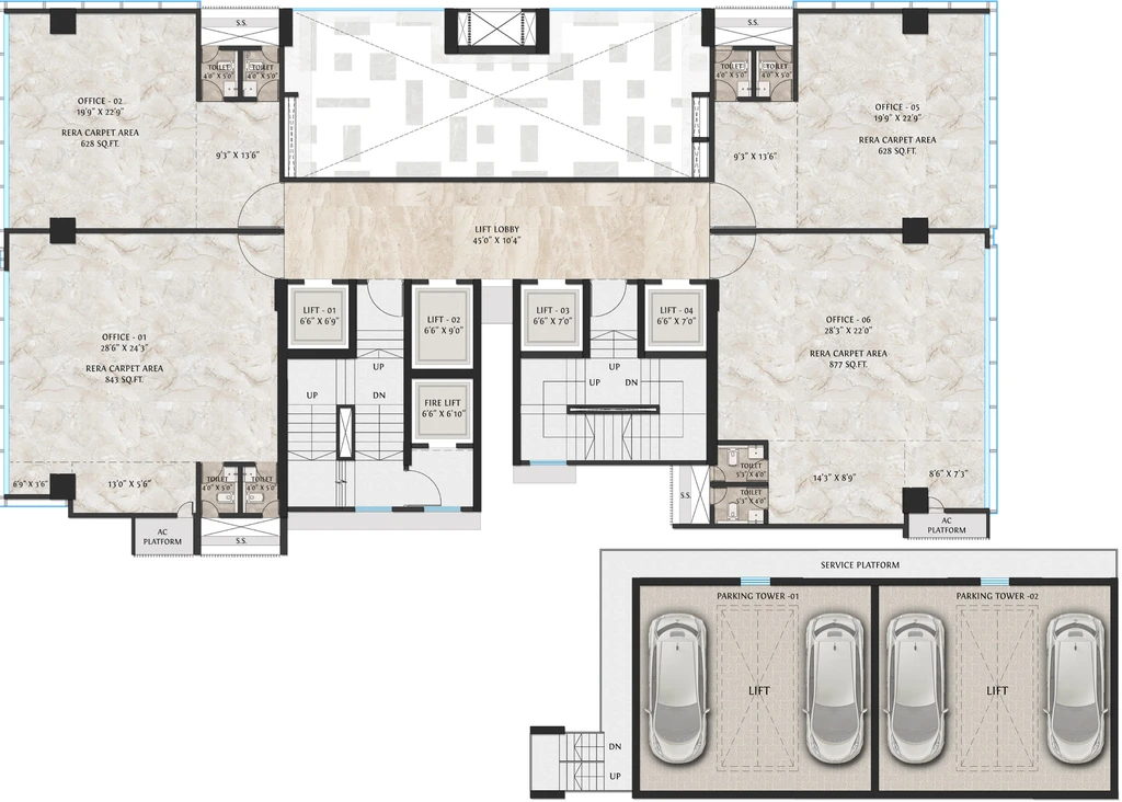 Floor Plan of Bla Business Park in Goregaon East, Mumbai - Image 303255